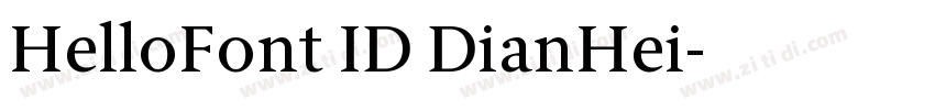 HelloFont ID DianHei字体转换